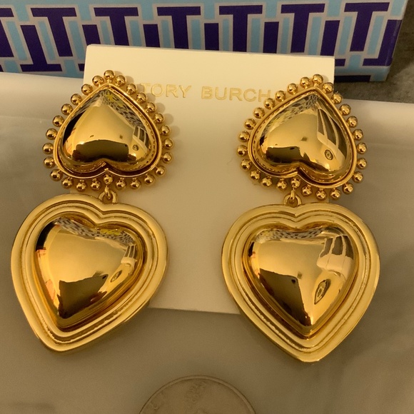 Tory Burch Jewelry - - Tory Burch exaggerated CLIP ON EARRINGS